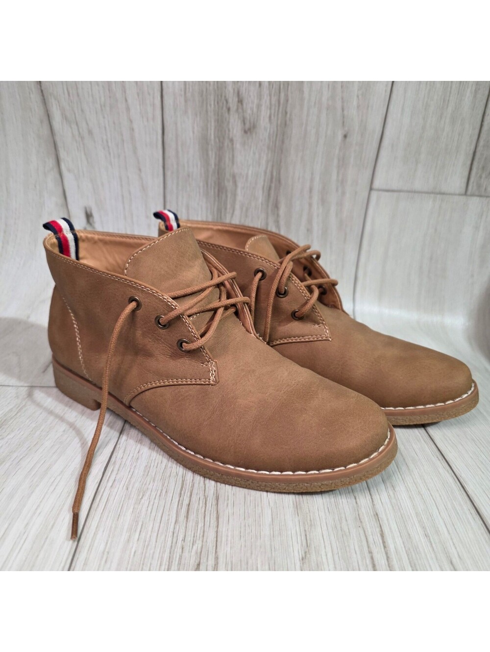 Tommy Hilfiger Benay Womens Ankle Chukka Boots Faux Leather TWBENAY-SS Size 8 M